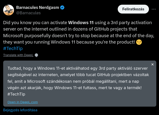  Barnacules Nerdgasm bejegyzése